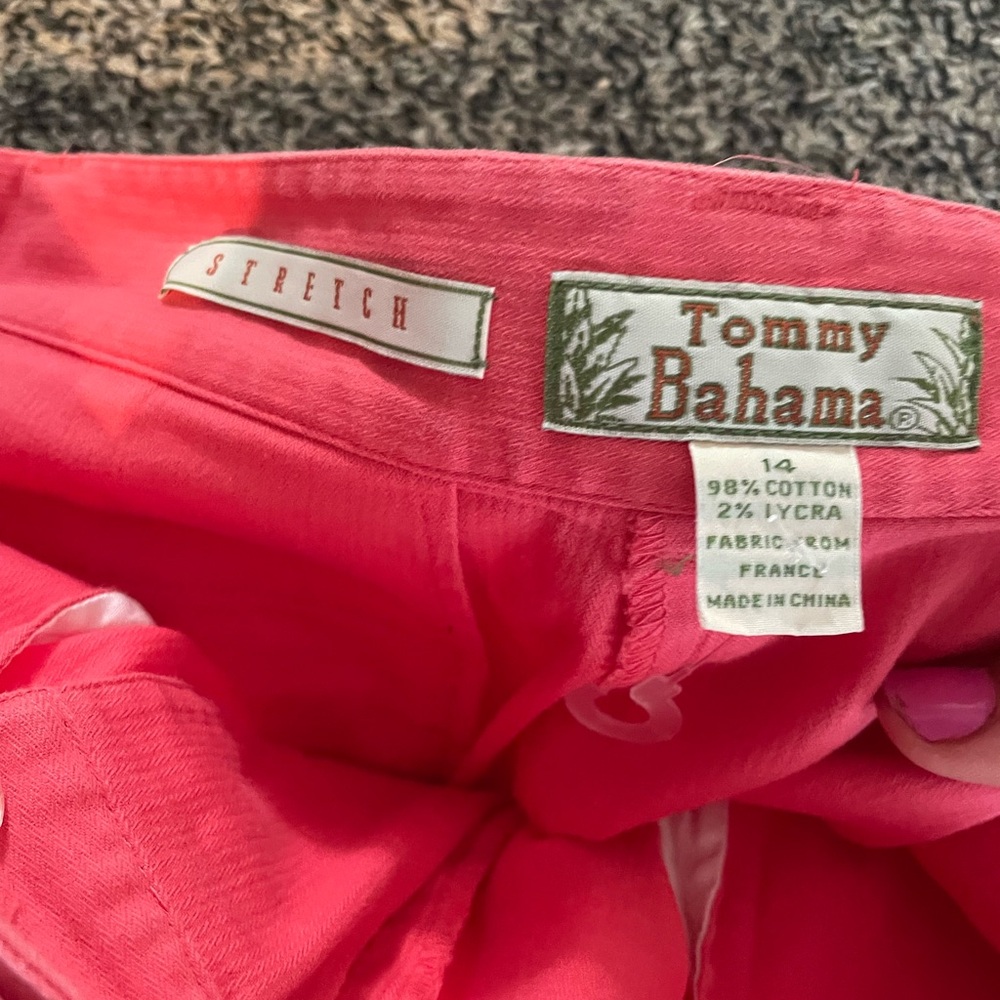 Tommy Bahama Coral Stretch Lightweight Summer Capri Size 14 (J) - Picture 5 of 5